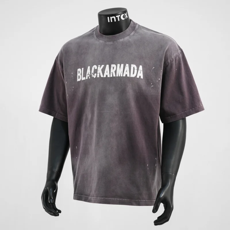 American retro letter print washed and worn loose short sleeved T-shirt for men's summer trendy street casual clothes
American retro letter print washed and worn loose short sleeved T-shirt for men's summer trendy street casual clothes