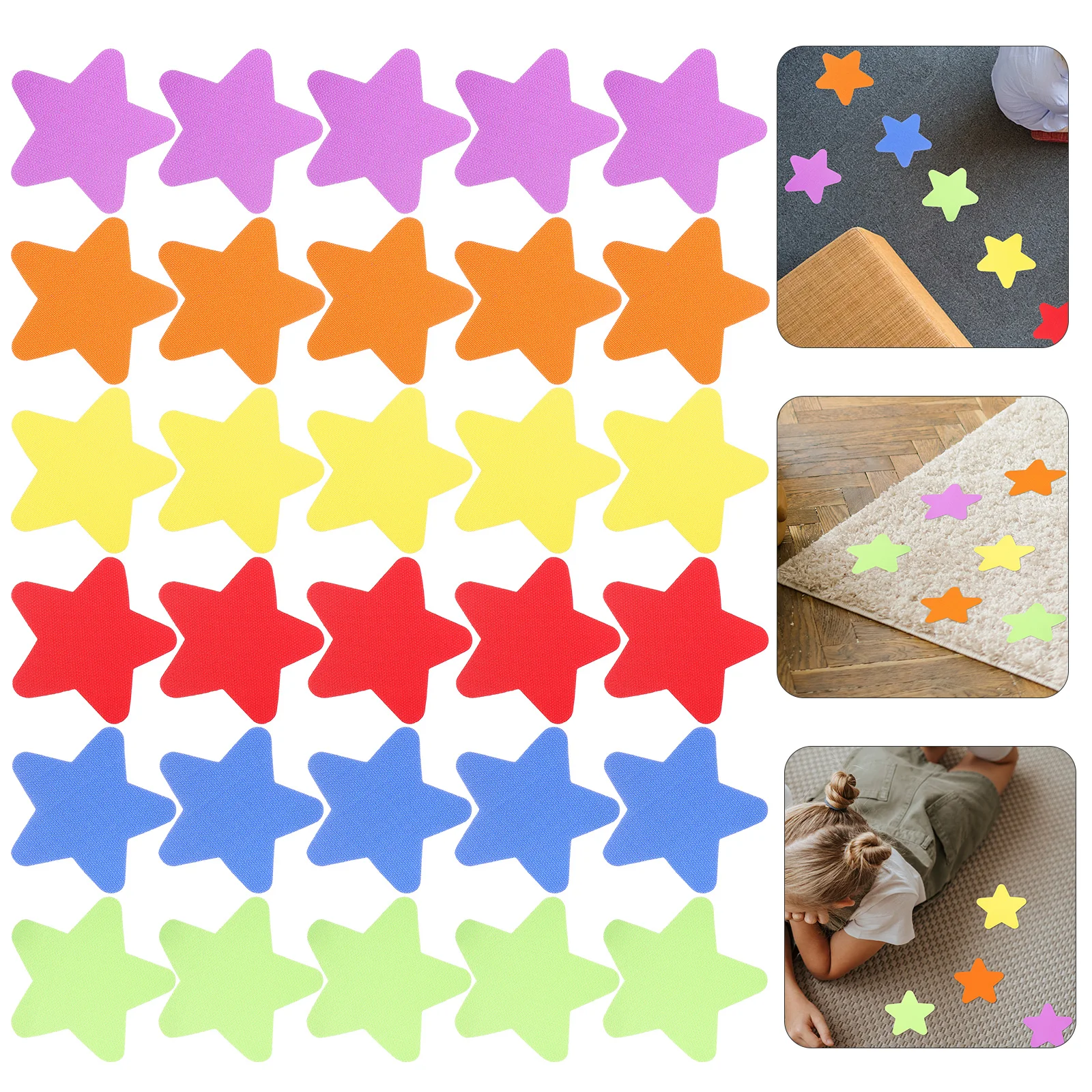 30pcs Star Spot Classroom Carpet Spot Preschool Kindergarten Bright Color Floor Spots Markers Kids Learning Carpet Stickers
30pcs Star Spot Classroom Carpet Spot Preschool Kindergarten Bright Color Floor Spots Markers Kids Learning Carpet Stickers