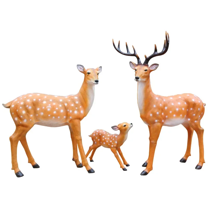 Lifelike outdoor garden fiberglass animal sculpture deer statue
Lifelike outdoor garden fiberglass animal sculpture deer statue