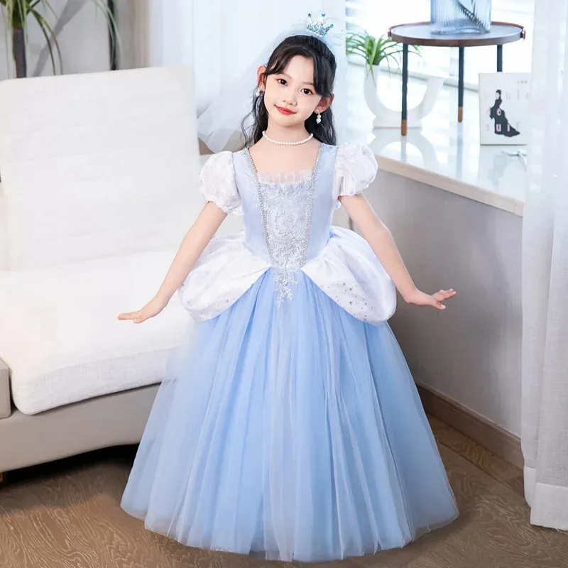 Cinderella Dress For Halloween Christmas Luxury Lace Ball Gown Party Girls Cosplay Princess Costume Kids Clothes Birthday 2-11Y
Cinderella Dress For Halloween Christmas Luxury Lace Ball Gown Party Girls Cosplay Princess Costume Kids Clothes Birthday 2-11Y
