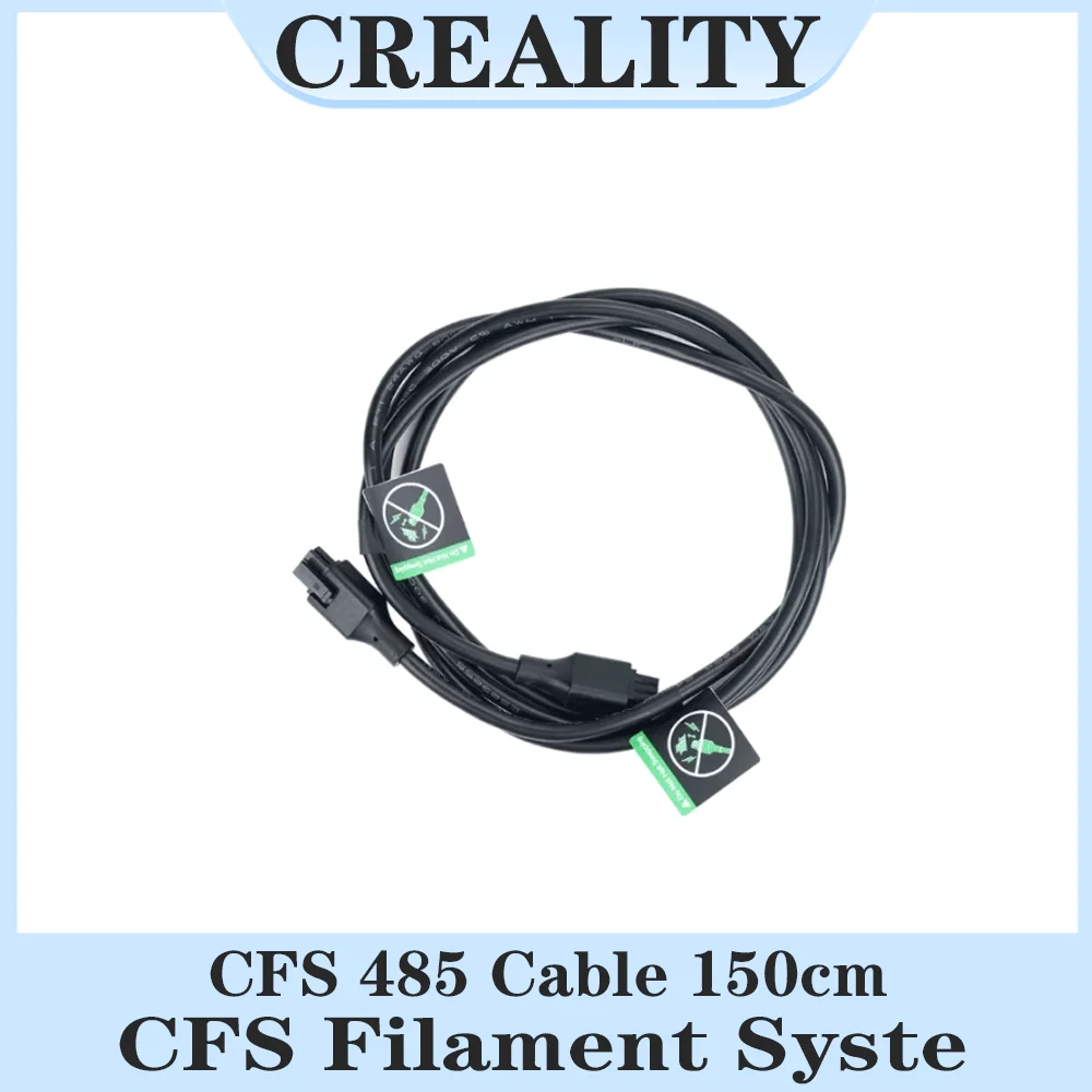 Creality 3D Official CFS 485 Cable 150cm for K1/K1 Max/K1C/K1 SE/Hi Combo/K2 plus 3D Printer Connect System Original Filament
Creality 3D Official CFS 485 Cable 150cm for K1/K1 Max/K1C/K1 SE/Hi Combo/K2 plus 3D Printer Connect System Original Filament