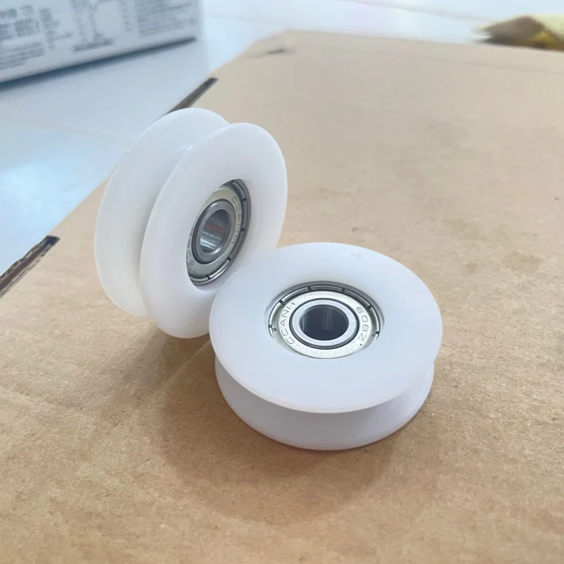 4Pcs M8 screw M6 thread plastic-coated bearing pulley U groove roller guide wheel 50mm diameter pom polyformaldehyde nylon
4Pcs M8 screw M6 thread plastic-coated bearing pulley U groove roller guide wheel 50mm diameter pom polyformaldehyde nylon