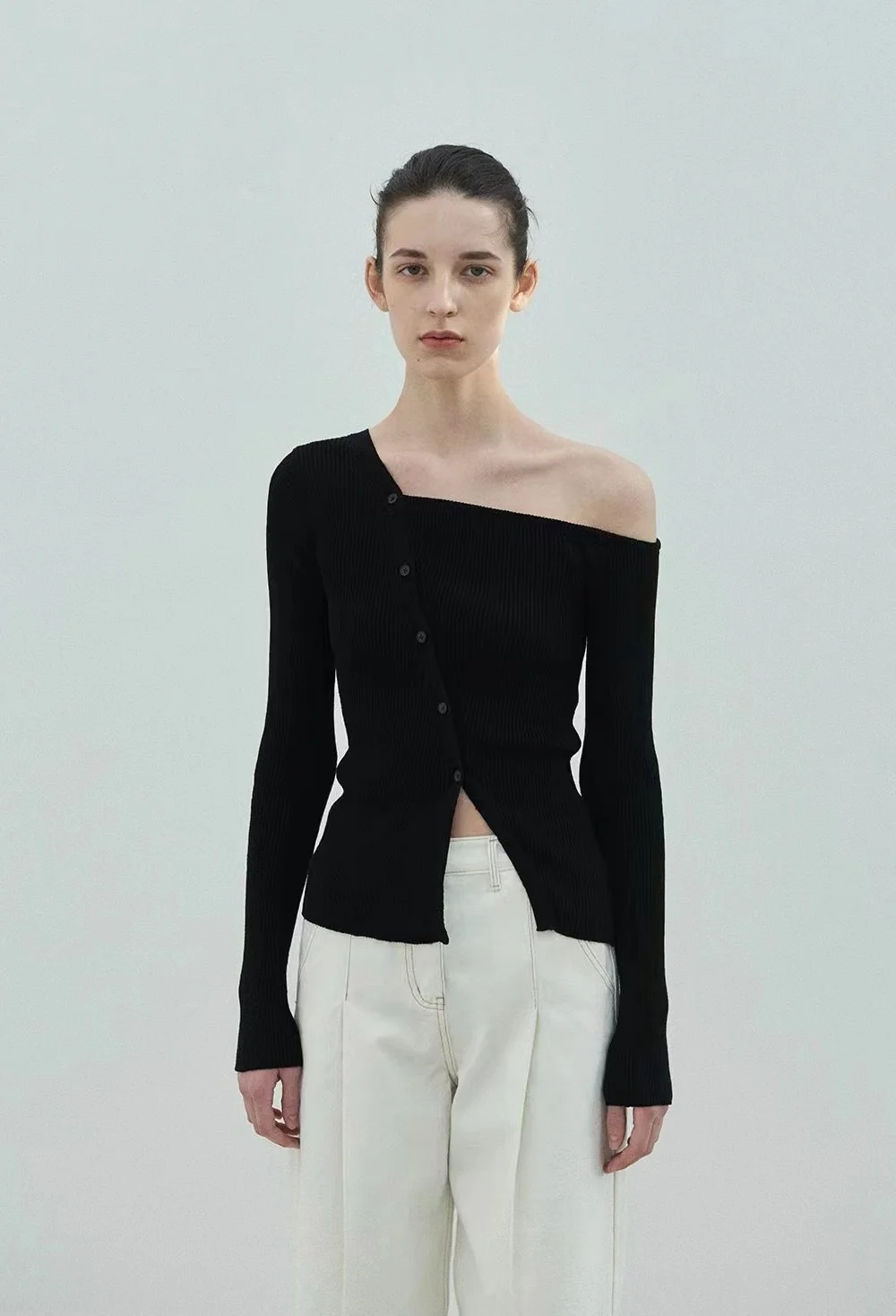 Эксклюзивный асимметричный женский вязаный свитер Long Sve Slim Fit в Корейском стиле Sle Commute Faion ort Length
Эксклюзивный асимметричный женский вязаный свитер Long Sve Slim Fit в Корейском стиле Sle Commute Faion ort Length