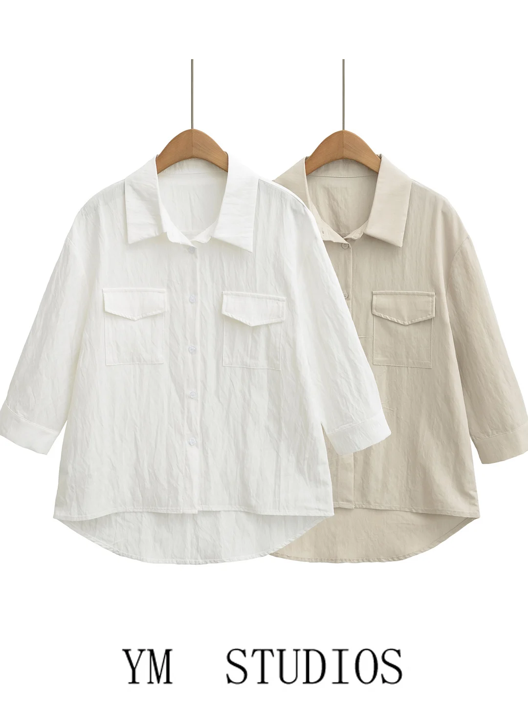 Women's Casual Loose Seven-Quarter Sleeve Shirt Flip Collar Slimming Summer Sun Protection Fashion Comfortable Breathable Pol...
Women's Casual Loose Seven-Quarter Sleeve Shirt Flip Collar Slimming Summer Sun Protection Fashion Comfortable Breathable Pol...