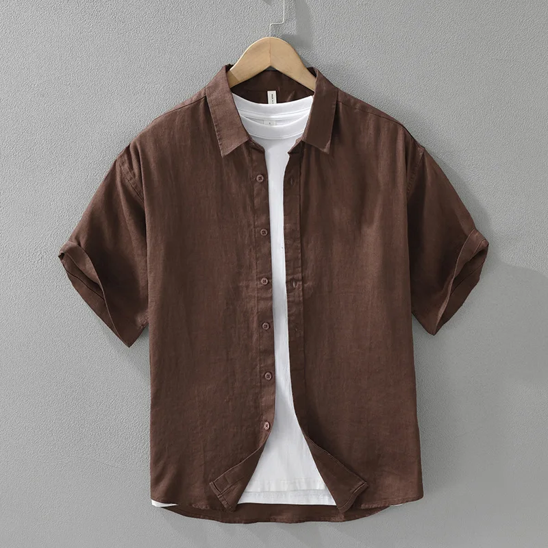 2026 Casual Fashionable Linen Short Sleeve Shirt Artistic Loose Top Men's Clothing Japanese Quality Versatile Summer Shirt
2026 Casual Fashionable Linen Short Sleeve Shirt Artistic Loose Top Men's Clothing Japanese Quality Versatile Summer Shirt