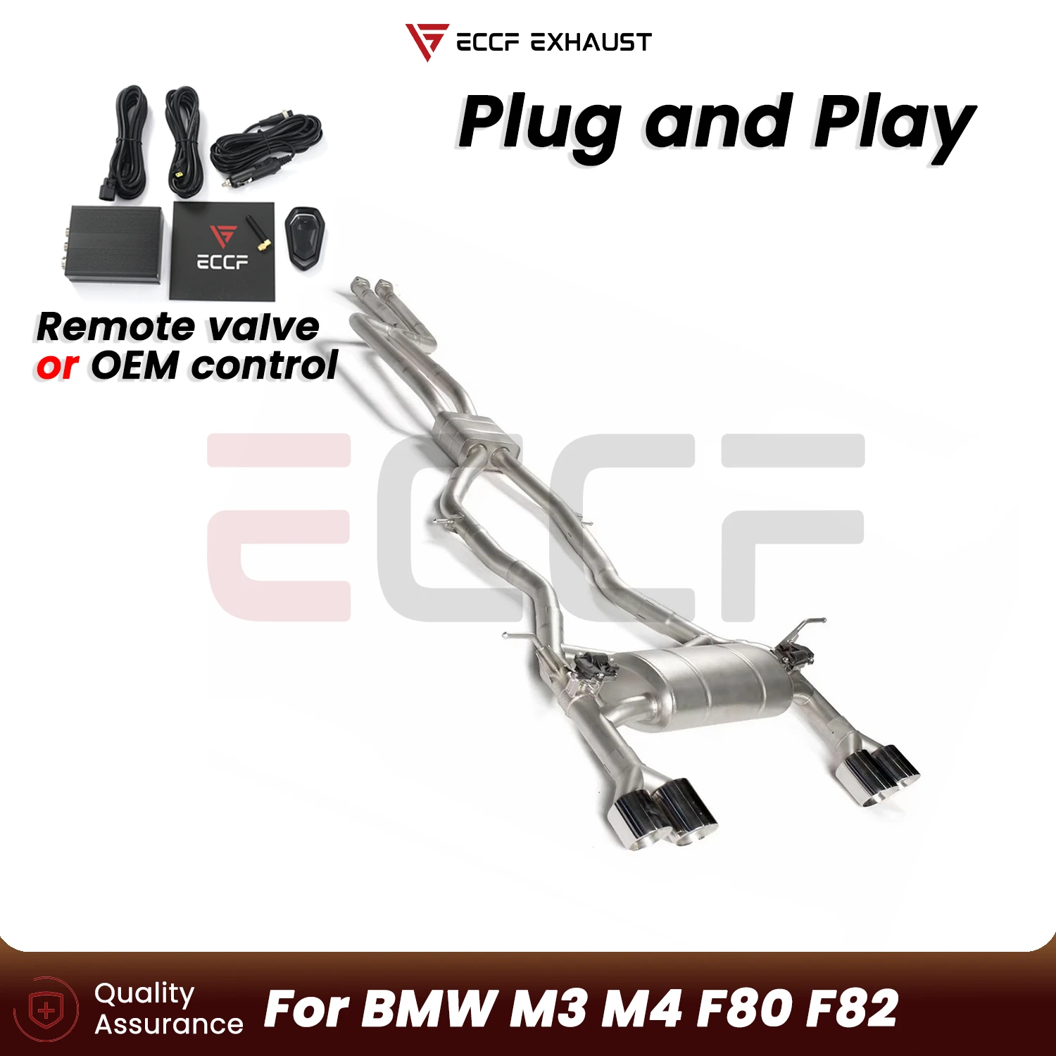 ECCF For BMW M3 M4 F80 F82 Stainless Steel Exhaust Aggressive Sound Plug and Play Performance Upgrade
ECCF For BMW M3 M4 F80 F82 Stainless Steel Exhaust Aggressive Sound Plug and Play Performance Upgrade