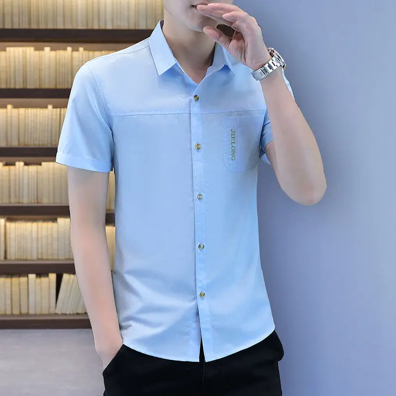 Man Shirt with Pocket Linen and Cotton Shirts for Men Short Sleeve Plain Normal Slim Fit Designer Tops Button Up Fashion 2025
Man Shirt with Pocket Linen and Cotton Shirts for Men Short Sleeve Plain Normal Slim Fit Designer Tops Button Up Fashion 2025