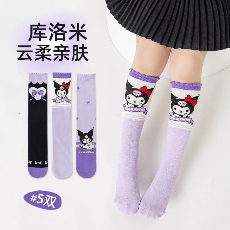 3Pairs Sanrio Kuromi Long Socks Kawaii Children's Calf Socks Cartoon Cotton Girls Bow Spring Summer Stockings Children's Gifts
3Pairs Sanrio Kuromi Long Socks Kawaii Children's Calf Socks Cartoon Cotton Girls Bow Spring Summer Stockings Children's Gifts