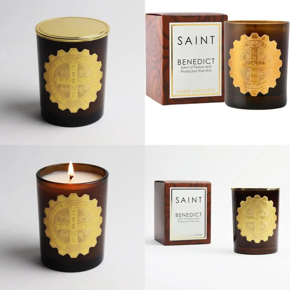 Peaceful Protection Scented Candle, 80-Hour Soy Coconut Blend, Benedict Prayer Coin Inclusive
Peaceful Protection Scented Candle, 80-Hour Soy Coconut Blend, Benedict Prayer Coin Inclusive
