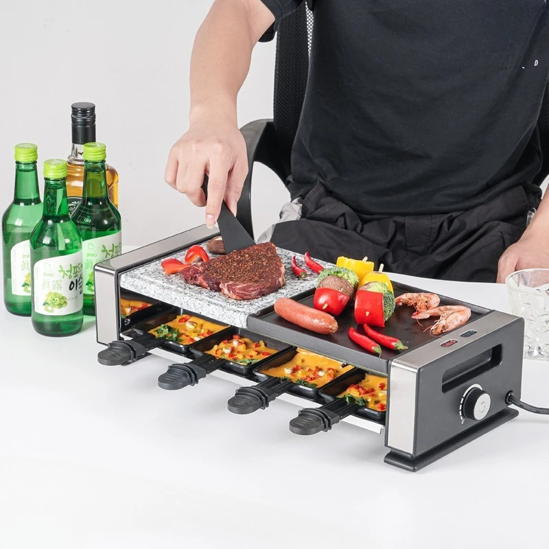 Indoor Korean Barbecue Electric Grill Electric with Cheese Spatula for Eight
Indoor Korean Barbecue Electric Grill Electric with Cheese Spatula for Eight
