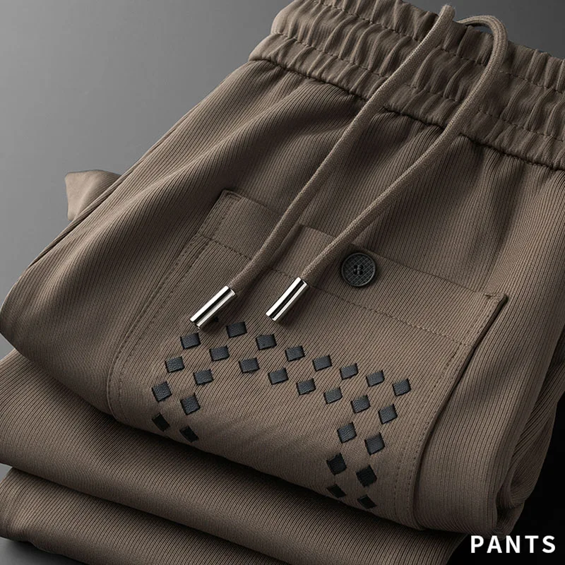 Spring and autumn new striped sweatpants men's slim knit foot embroidery casual sweatpants men
Spring and autumn new striped sweatpants men's slim knit foot embroidery casual sweatpants men