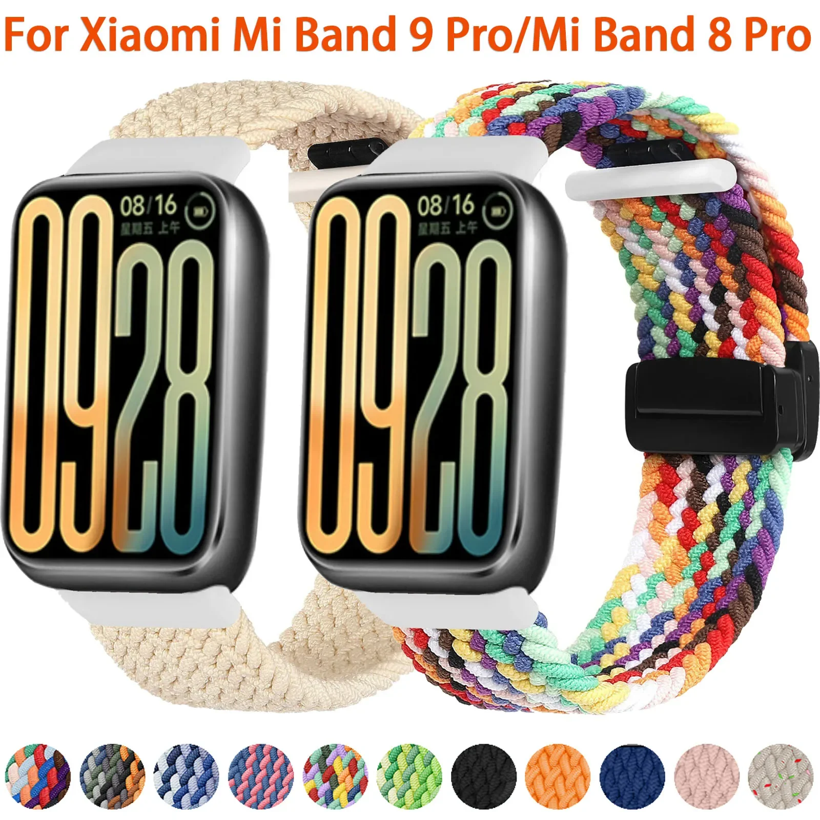 Nylon Magnetic buckle Strap for Xiaomi Mi Band 9 Pro/MiBand 8 Pro Bracelet Wristband for Redmi Watch 4/5 Replaceable Accessories
Nylon Magnetic buckle Strap for Xiaomi Mi Band 9 Pro/MiBand 8 Pro Bracelet Wristband for Redmi Watch 4/5 Replaceable Accessories