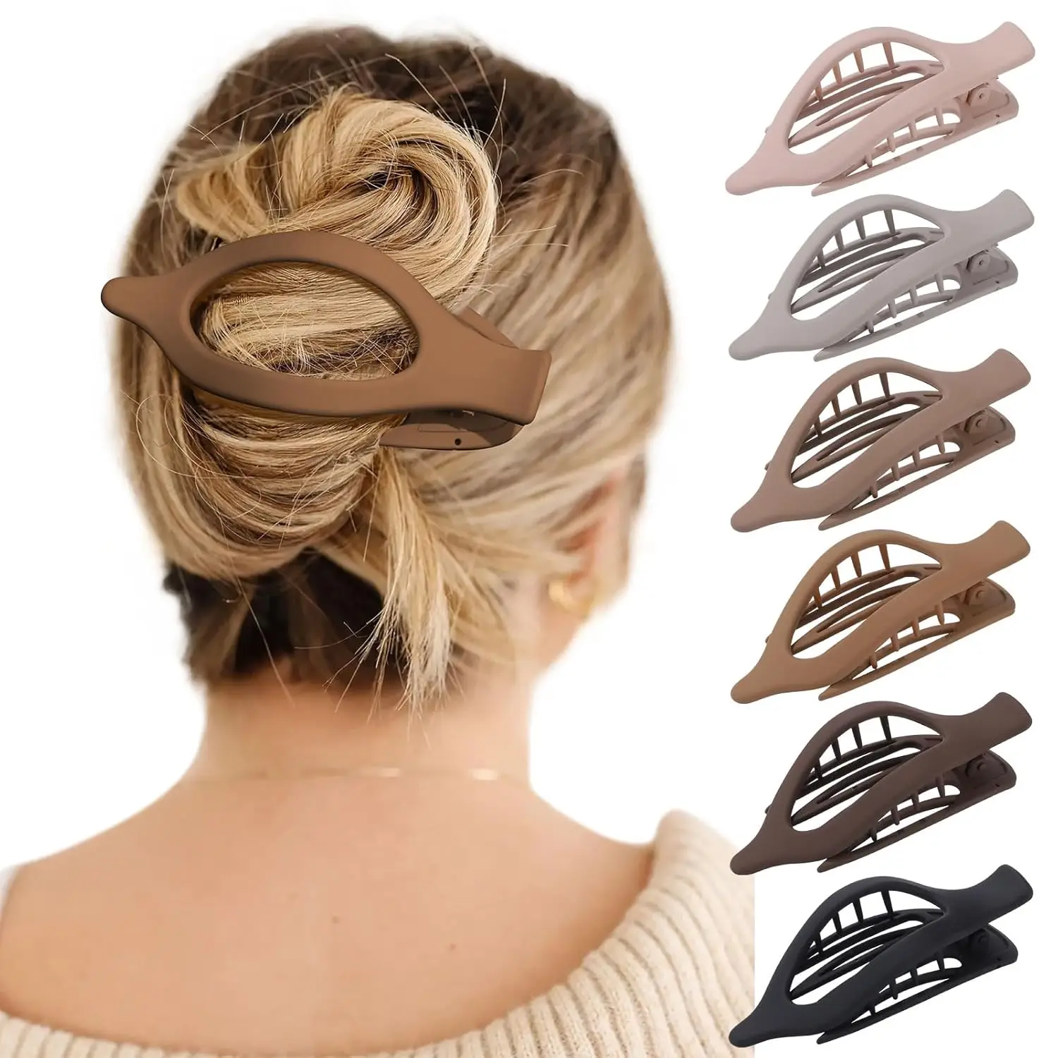 French Hair Clips - 6Pcs Side Slide Volume Clips for Women Girls, Strong Hold No Slip Grip, Thick or
French Hair Clips - 6Pcs Side Slide Volume Clips for Women Girls, Strong Hold No Slip Grip, Thick or