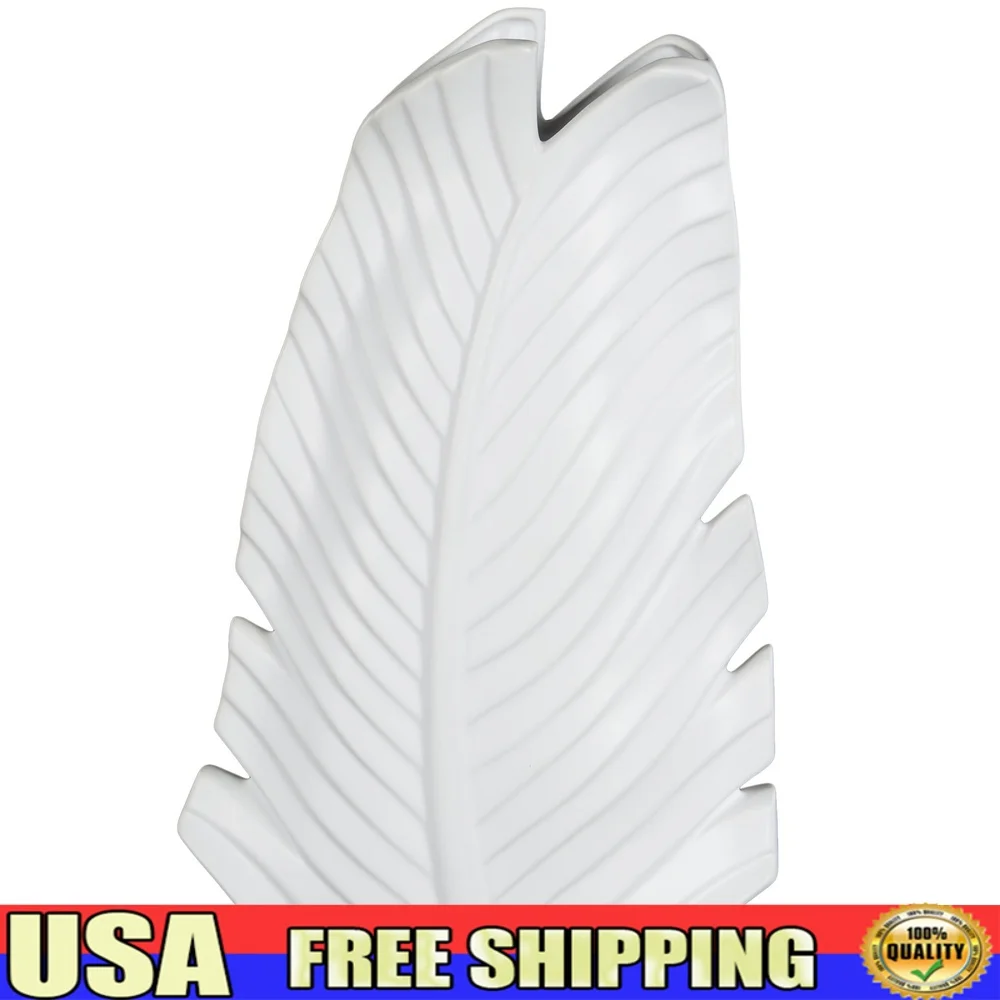 Modern Ceramic Leaf Pattern Vase Decorative Centerpiece Living Room Dining Table Elegant Home Decor Unique Design Indoor Use
Modern Ceramic Leaf Pattern Vase Decorative Centerpiece Living Room Dining Table Elegant Home Decor Unique Design Indoor Use