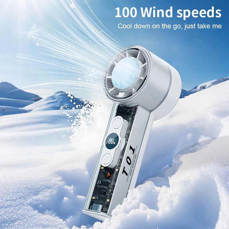 Semiconductor Refrigeration High-speed Handheld Electric Fan 100-level 3000mAh Portable Cooling Rechargeable Outdoor Small Fan
Semiconductor Refrigeration High-speed Handheld Electric Fan 100-level 3000mAh Portable Cooling Rechargeable Outdoor Small Fan