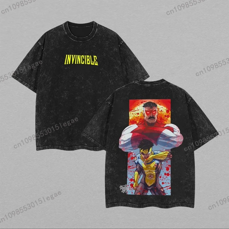 Invincible Hero Vintage Washed T-Shirt High Quality Cotton Jacket Short Sleeve Crew Neck T-Shirt Summer T-Shirt Men and Women
Invincible Hero Vintage Washed T-Shirt High Quality Cotton Jacket Short Sleeve Crew Neck T-Shirt Summer T-Shirt Men and Women