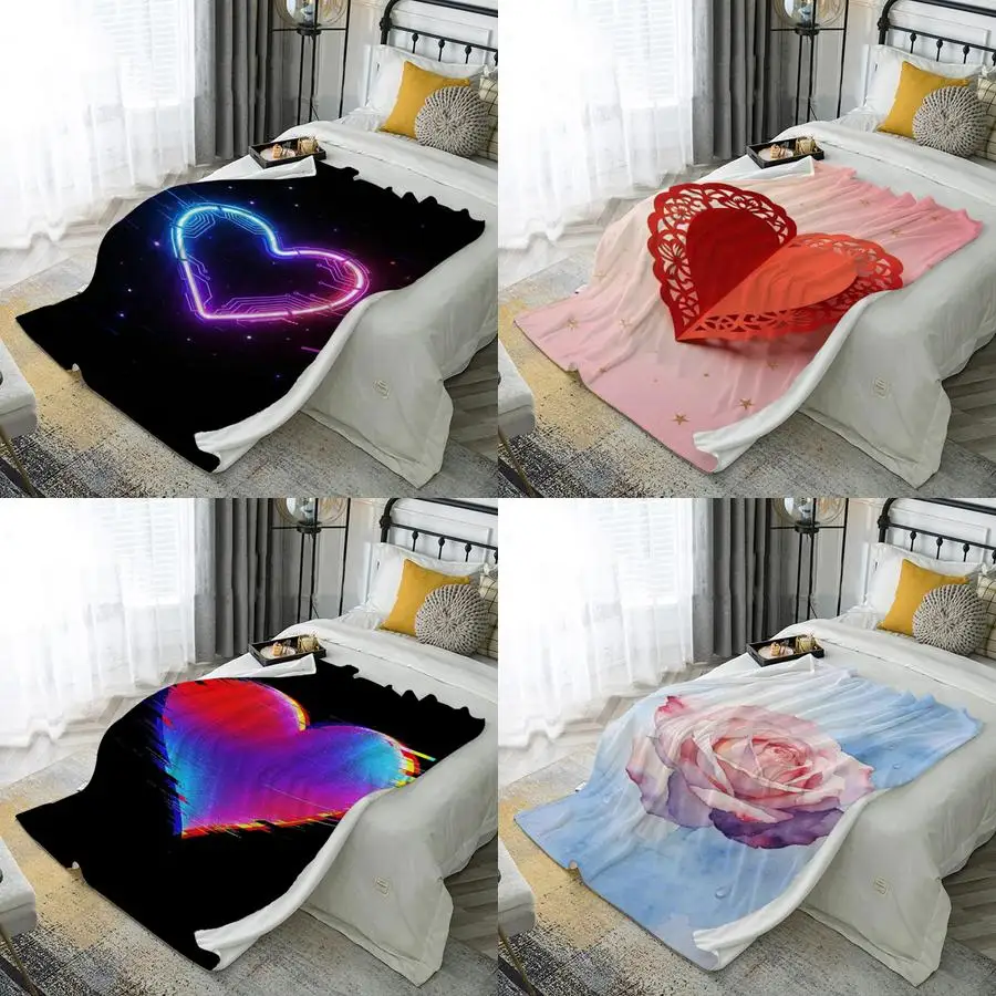 Плед из микрофибры с 2D узором в форме сердца для спальни, гостиной, дивана – мягкий и комфортный, для декора дома
Плед из микрофибры с 2D узором в форме сердца для спальни, гостиной, дивана – мягкий и комфортный, для декора дома