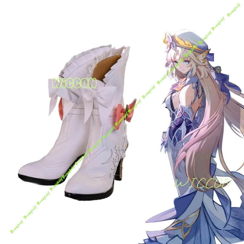 Genshin Impact Николь Рейлин, ботинки для косплея, белая обувь из искусственной кожи для женщин и девочек, фестиваль Хэллоуина, вечеринка
Genshin Impact Николь Рейлин, ботинки для косплея, белая обувь из искусственной кожи для женщин и девочек, фестиваль Хэллоуина, вечеринка