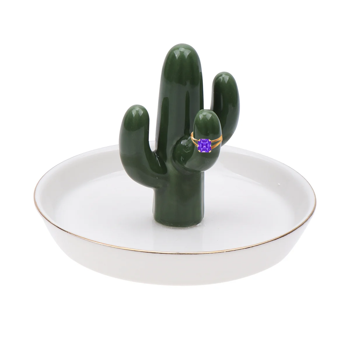 1Pcs White Porcelain Decorative Jewelry Tray Cactus Ceramic Holder for Rings Earrings Bracelets Necklaces Jewelry Storage
1Pcs White Porcelain Decorative Jewelry Tray Cactus Ceramic Holder for Rings Earrings Bracelets Necklaces Jewelry Storage
