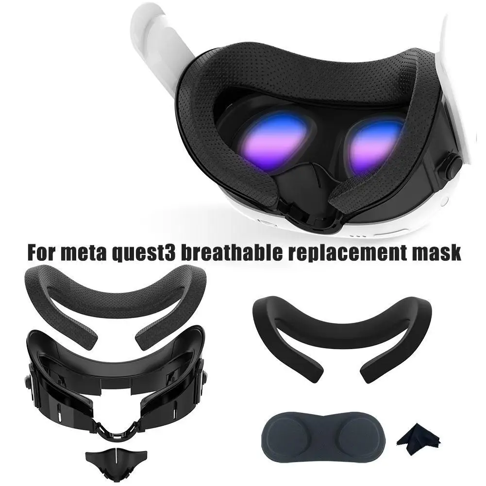 Новая Выдвижная и дышащая сменная маска для лица Oculus Quest 3, расширенный кронштейн интерфейса 3D для лица, аксессуары виртуальной реальности
Новая Выдвижная и дышащая сменная маска для лица Oculus Quest 3, расширенный кронштейн интерфейса 3D для лица, аксессуары виртуальной реальности