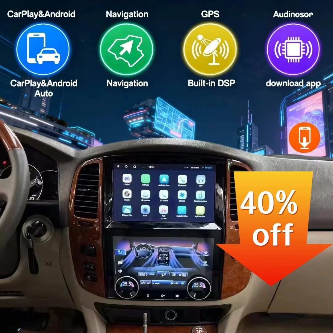 Android 13 For Toyota Land Cruiser 100 LC100 Lexus LX470 2003-2007 Car Radio Multimedia Video Player Carplay Auto GPS Navigation
Android 13 For Toyota Land Cruiser 100 LC100 Lexus LX470 2003-2007 Car Radio Multimedia Video Player Carplay Auto GPS Navigation