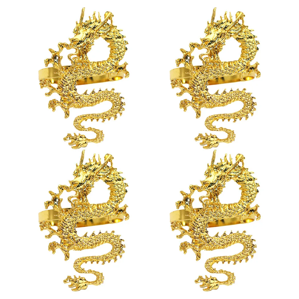 4 Pcs Rings Set Golden Dragon Buckles Table Decor Serviette Dining Napkin Holder Ring Wedding Party Dining Napkin Holder
4 Pcs Rings Set Golden Dragon Buckles Table Decor Serviette Dining Napkin Holder Ring Wedding Party Dining Napkin Holder