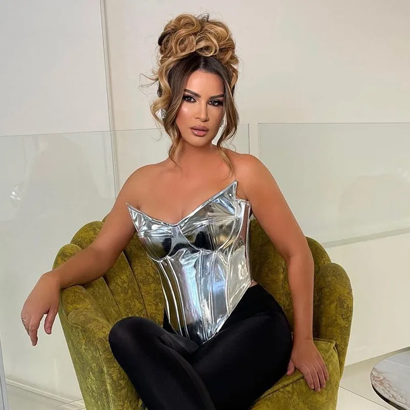 Glossy PU Leather Zipperl Svel Top Casual High Waist Nine-Piece Pants Polyester Fabric Pure Color Bridesmaid Dr
Glossy PU Leather Zipperl Svel Top Casual High Waist Nine-Piece Pants Polyester Fabric Pure Color Bridesmaid Dr