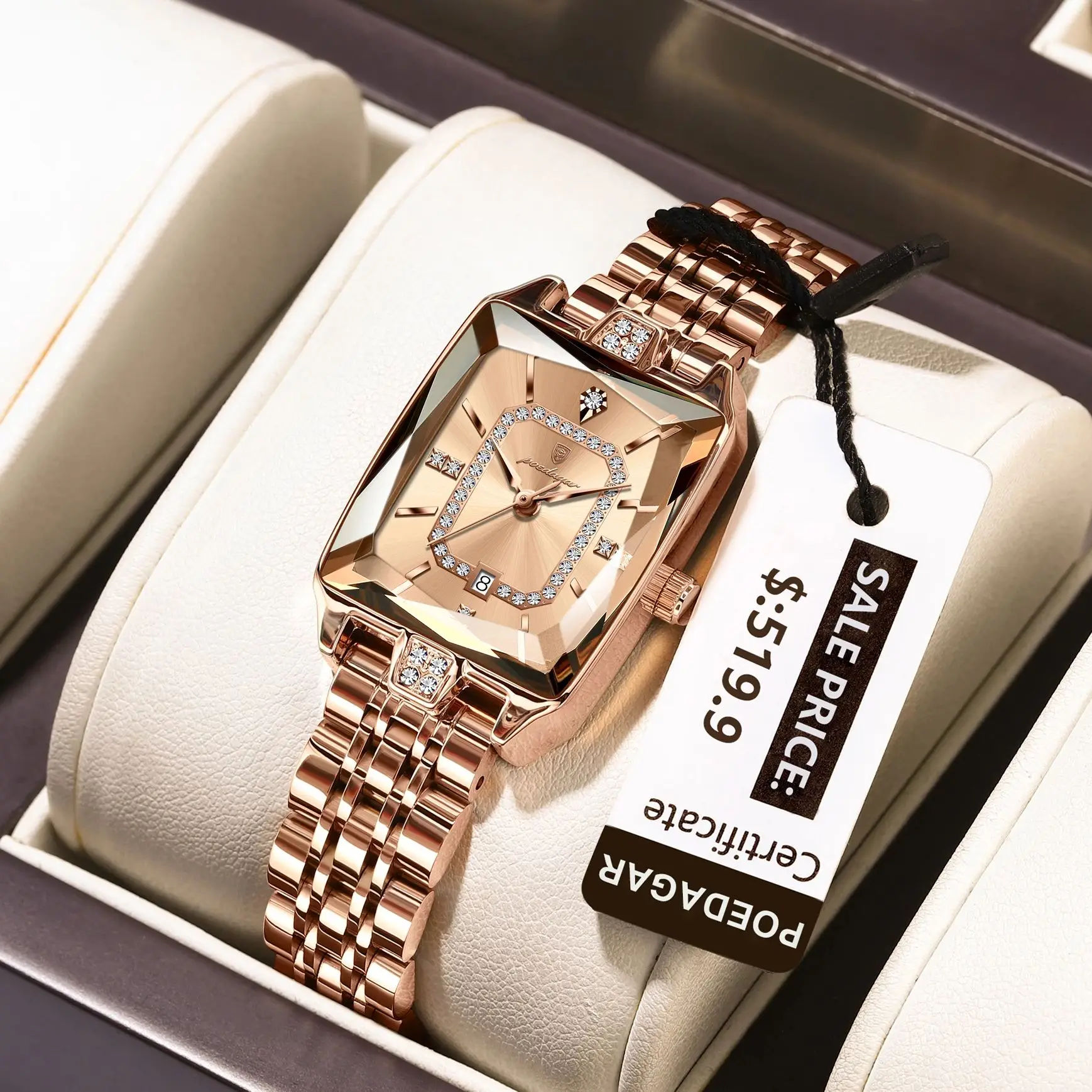 POEDAGAR Original Luxury Ladies Wristwatch Stainless Steel Waterproof Date Woman Watch Fashion Exquisite Quartz Women's Watches
POEDAGAR Original Luxury Ladies Wristwatch Stainless Steel Waterproof Date Woman Watch Fashion Exquisite Quartz Women's Watches