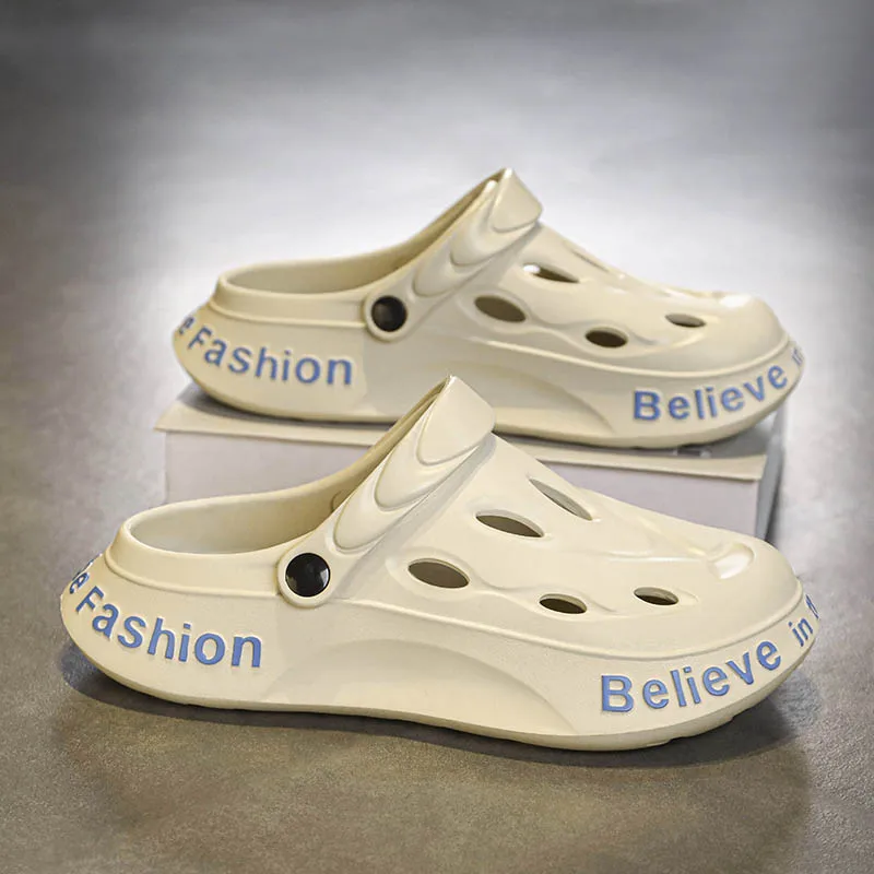 Soft Sole Summer Clogs Slippers Men Clogs Slippers Breathable Beach Slippers Men Home Slippers Outdoor Antiskid Slippers
Soft Sole Summer Clogs Slippers Men Clogs Slippers Breathable Beach Slippers Men Home Slippers Outdoor Antiskid Slippers