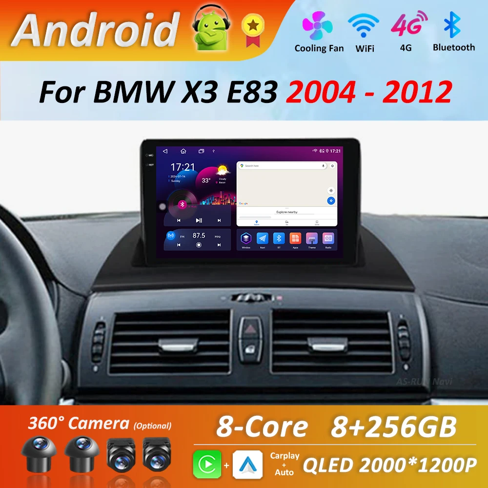 Bluetooth Android OS WiFi for BMW X3 E83 2004 - 2012 Car Radio Multimedia Player DSP Stereo GPS 4G Split Screen Cooling Fan
Bluetooth Android OS WiFi for BMW X3 E83 2004 - 2012 Car Radio Multimedia Player DSP Stereo GPS 4G Split Screen Cooling Fan