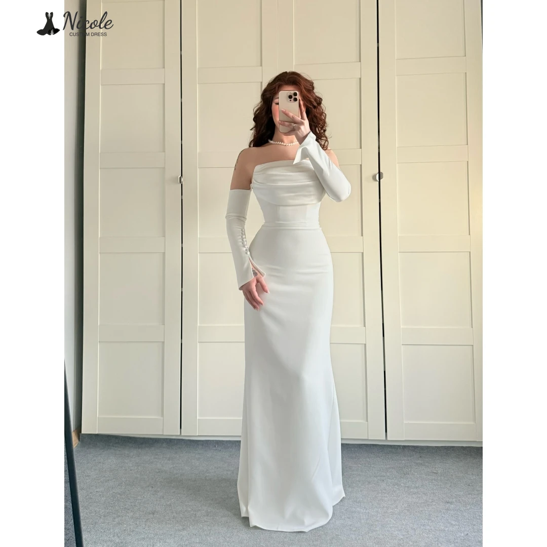 Nicole Off-shoulder Elegant Evening Dresses for Woman Luxury Evening Dress 2025 Satin Cloth Custom Made Ball Gowns Prom Gown
Nicole Off-shoulder Elegant Evening Dresses for Woman Luxury Evening Dress 2025 Satin Cloth Custom Made Ball Gowns Prom Gown