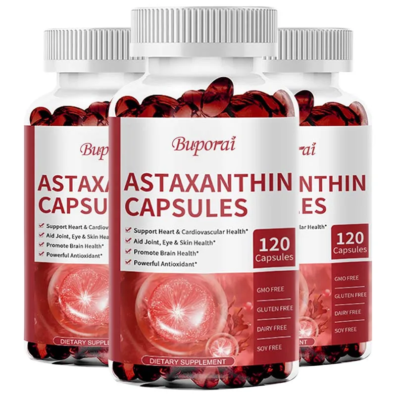 Astaxanthin - Supports Eye, Skin Health, Antioxidant, Suitable for Dietary Support of Joints, Brain, Immune System and Heart
Astaxanthin - Supports Eye, Skin Health, Antioxidant, Suitable for Dietary Support of Joints, Brain, Immune System and Heart