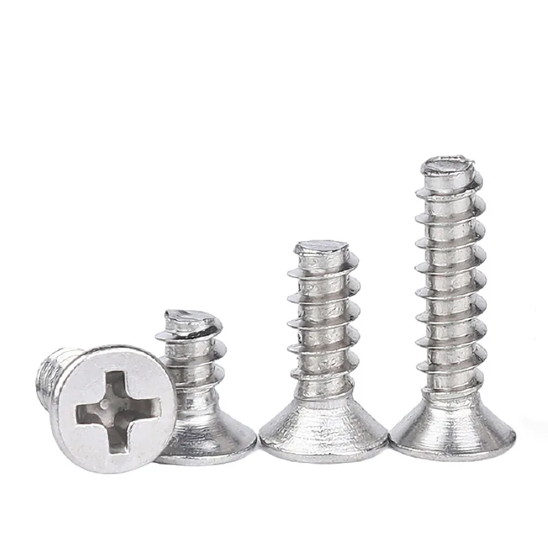 Wkooa Stainless Steel 304 Self Tapping Screws Flat end M1.4-M3 Flat Head Phillips Drive
Wkooa Stainless Steel 304 Self Tapping Screws Flat end M1.4-M3 Flat Head Phillips Drive