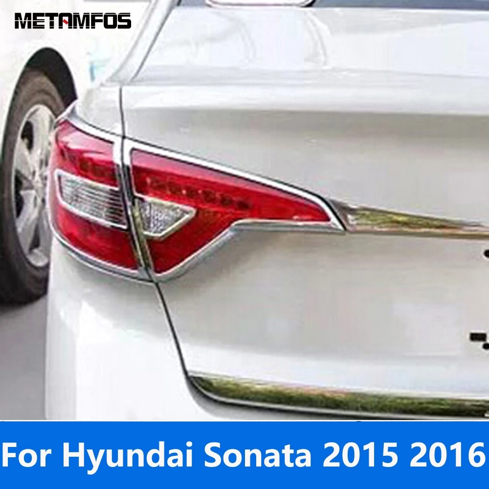 For Hyundai Sonata 2015 2016 Chrome Rear Light Lamp Cover Trim Taillight Protector Foglamp Frame Sticker Accessories Car Styling
For Hyundai Sonata 2015 2016 Chrome Rear Light Lamp Cover Trim Taillight Protector Foglamp Frame Sticker Accessories Car Styling