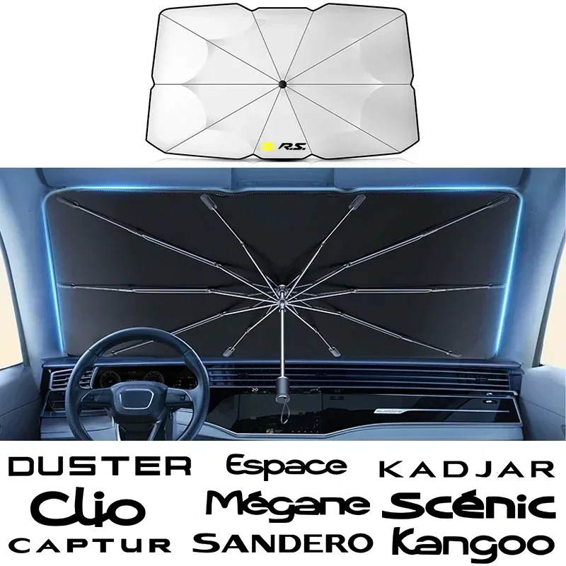 For Renault Alaskan Captur Clio RS Duster Espace Kadjar Medgane Scenic Wind Car Windshield Sun Shade UV Ray Reflector Umbrella
For Renault Alaskan Captur Clio RS Duster Espace Kadjar Medgane Scenic Wind Car Windshield Sun Shade UV Ray Reflector Umbrella