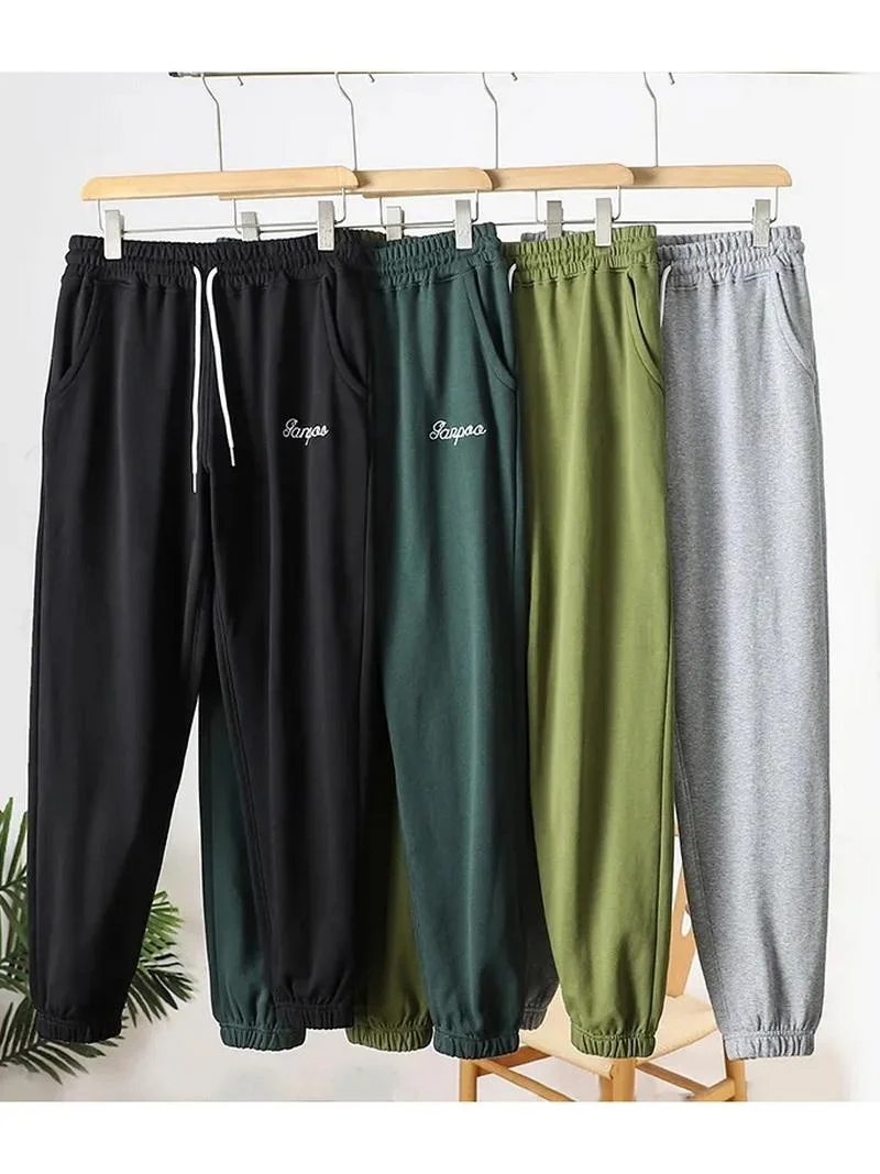 Spring New Sle Men's Loose Straight Leg Elastic Waist Cotton Sweatpants Youth Faion Urban Sle Embroidered Sport Trousers
Spring New Sle Men's Loose Straight Leg Elastic Waist Cotton Sweatpants Youth Faion Urban Sle Embroidered Sport Trousers