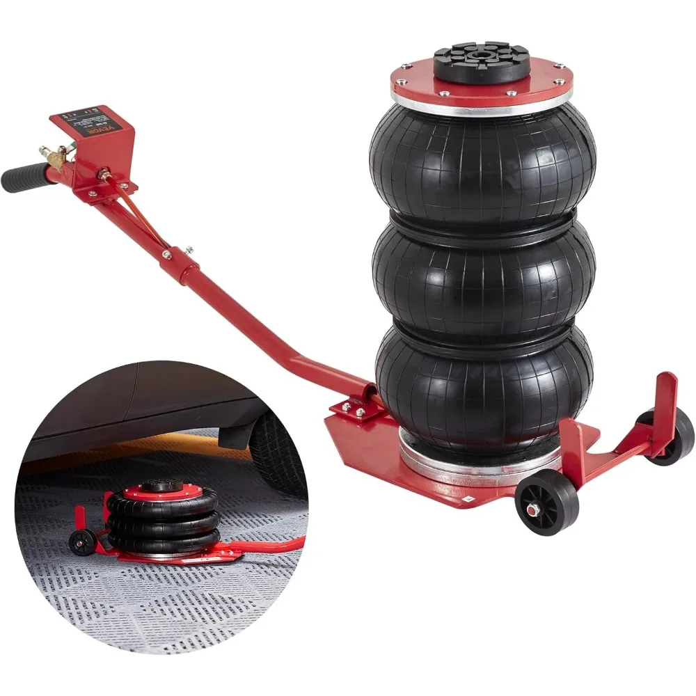 3 Ton Air Jack with 6 Steel Pipes, Lifts 17.7 Inch in 5 Seconds, Red Pneumatic Jack for Cars and Garages
3 Ton Air Jack with 6 Steel Pipes, Lifts 17.7 Inch in 5 Seconds, Red Pneumatic Jack for Cars and Garages