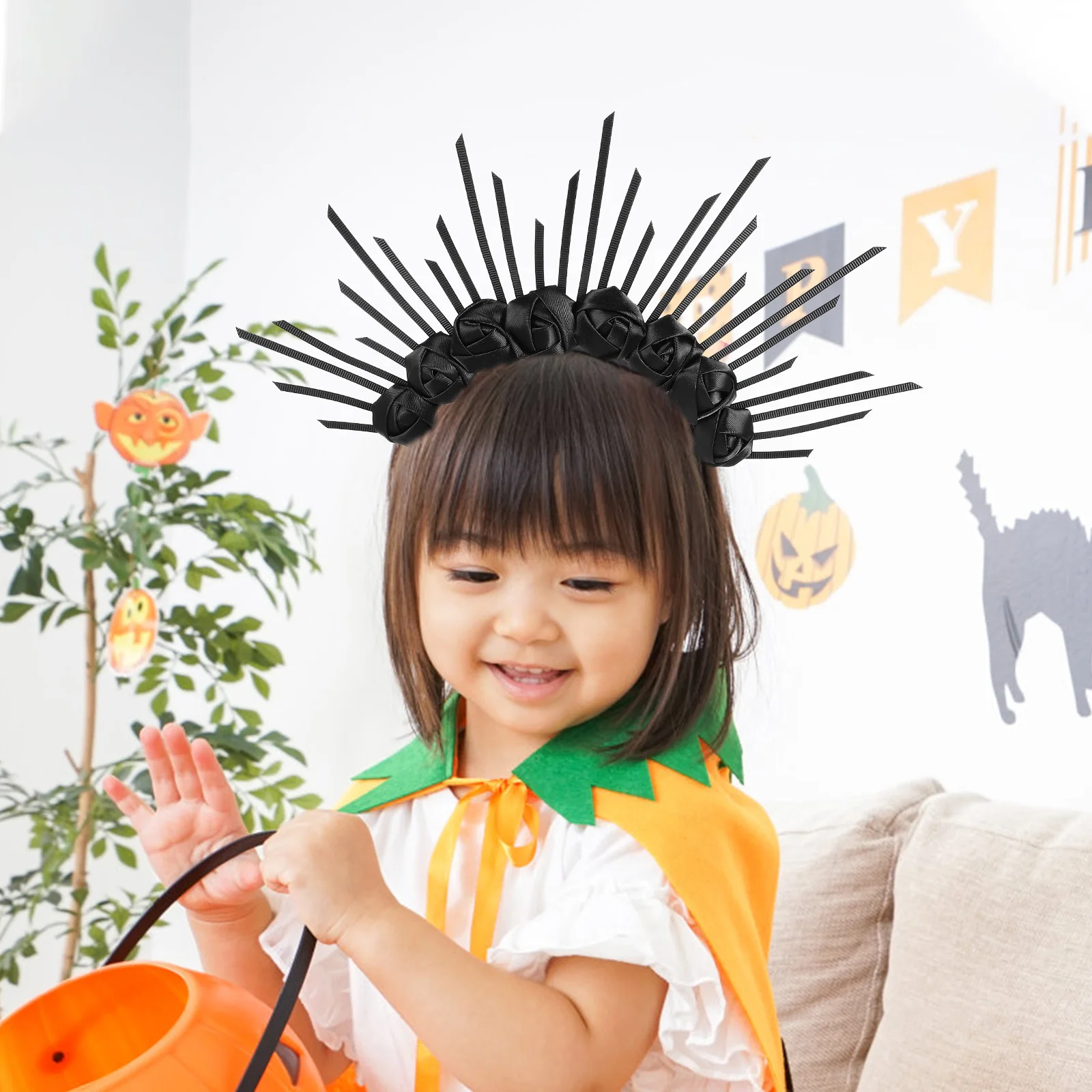 Witch Crown Hair Accessories Black Bride Crowns Women Wedding Headband Bridal Flower Tiara Gothic Spike Headpiece Halloween
Witch Crown Hair Accessories Black Bride Crowns Women Wedding Headband Bridal Flower Tiara Gothic Spike Headpiece Halloween