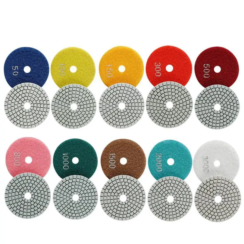 10pcs 3 Inch 80mm Wet Diamond Polishing Pads Grinding Disc Kit for Concrete Marble Stone Countertop Quartz Granite Polish Tool
10pcs 3 Inch 80mm Wet Diamond Polishing Pads Grinding Disc Kit for Concrete Marble Stone Countertop Quartz Granite Polish Tool
