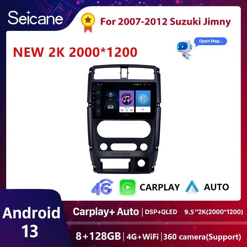 Автомагнитола Seicane Android 13 для Suzuki Jimny 2007-2012, автомобильный мультимедийный видеоплеер, навигация, стерео, GPS, 4G, Авторадио Carplay
Автомагнитола Seicane Android 13 для Suzuki Jimny 2007-2012, автомобильный мультимедийный видеоплеер, навигация, стерео, GPS, 4G, Авторадио Carplay