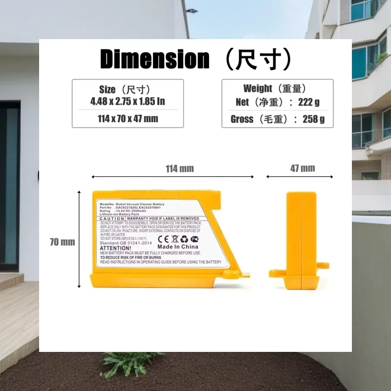 For LG Sweeping Mopping Robot VR65720LVMP VR65715LVM EAC62218205 VR66750LVWP EAC60766107 AGM30061001 Vacuum Cleaner
For LG Sweeping Mopping Robot VR65720LVMP VR65715LVM EAC62218205 VR66750LVWP EAC60766107 AGM30061001 Vacuum Cleaner