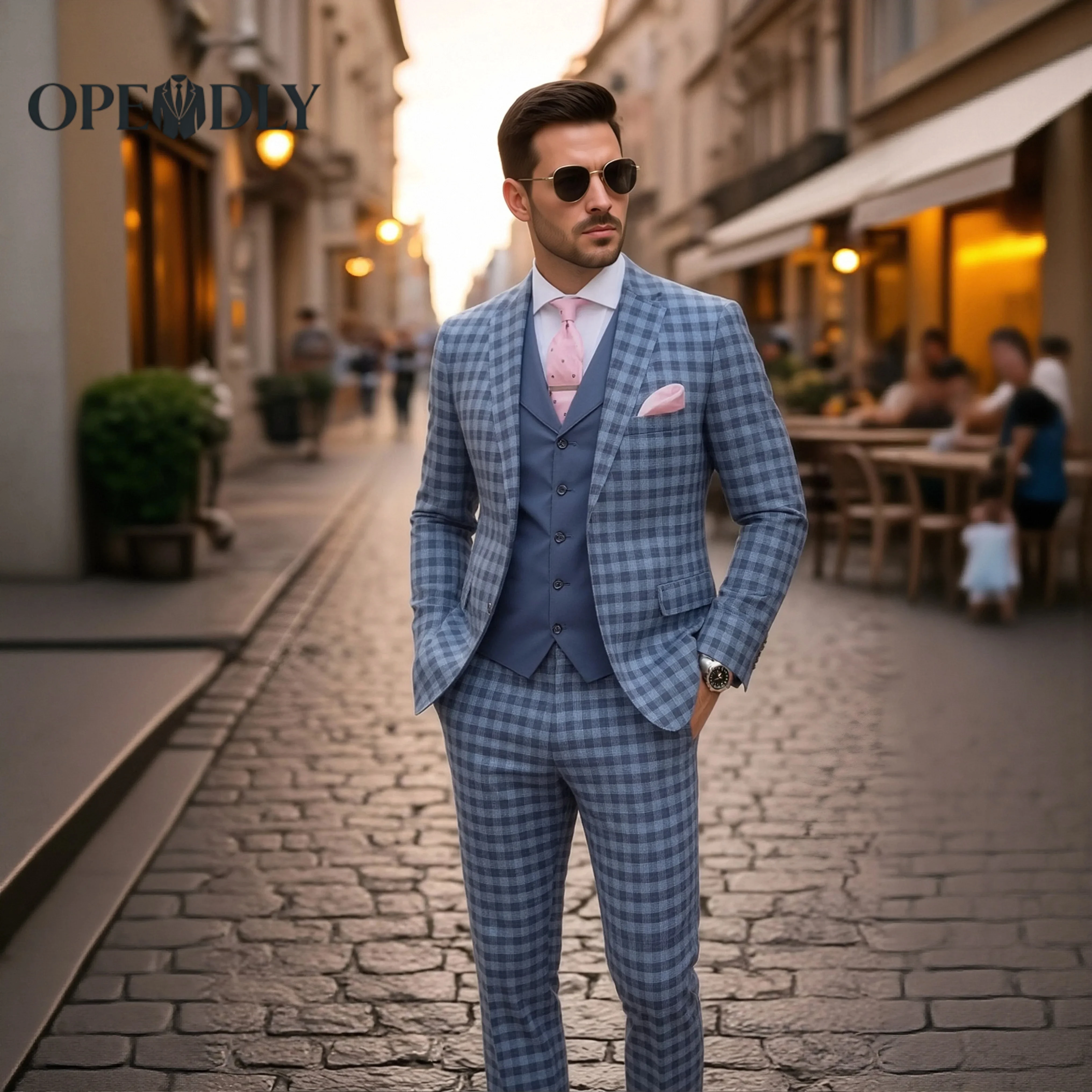 Personalized Mens Wedding Suit 3 Piece Slim Fit Tuxedo Set Formal Blazer Vest and Pants for Groom Groomsmen Attire
Personalized Mens Wedding Suit 3 Piece Slim Fit Tuxedo Set Formal Blazer Vest and Pants for Groom Groomsmen Attire