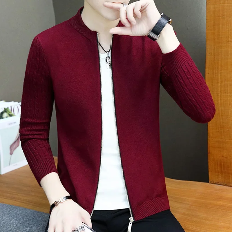 Fashion Loose Knitted Spliced Zipper Solid Color Cardigan Sweaters Men's Clothing 2024 Autumn New Casual Tops All-match Coat
Fashion Loose Knitted Spliced Zipper Solid Color Cardigan Sweaters Men's Clothing 2024 Autumn New Casual Tops All-match Coat