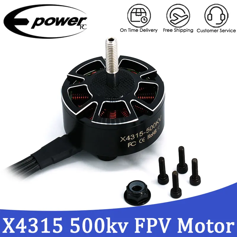 E-powerRC 4315 400KV 500KV 600KV Brushless Motor 6S 8S 13 inch Long-range Large Torque X4315 RC Aircraft Parts
E-powerRC 4315 400KV 500KV 600KV Brushless Motor 6S 8S 13 inch Long-range Large Torque X4315 RC Aircraft Parts