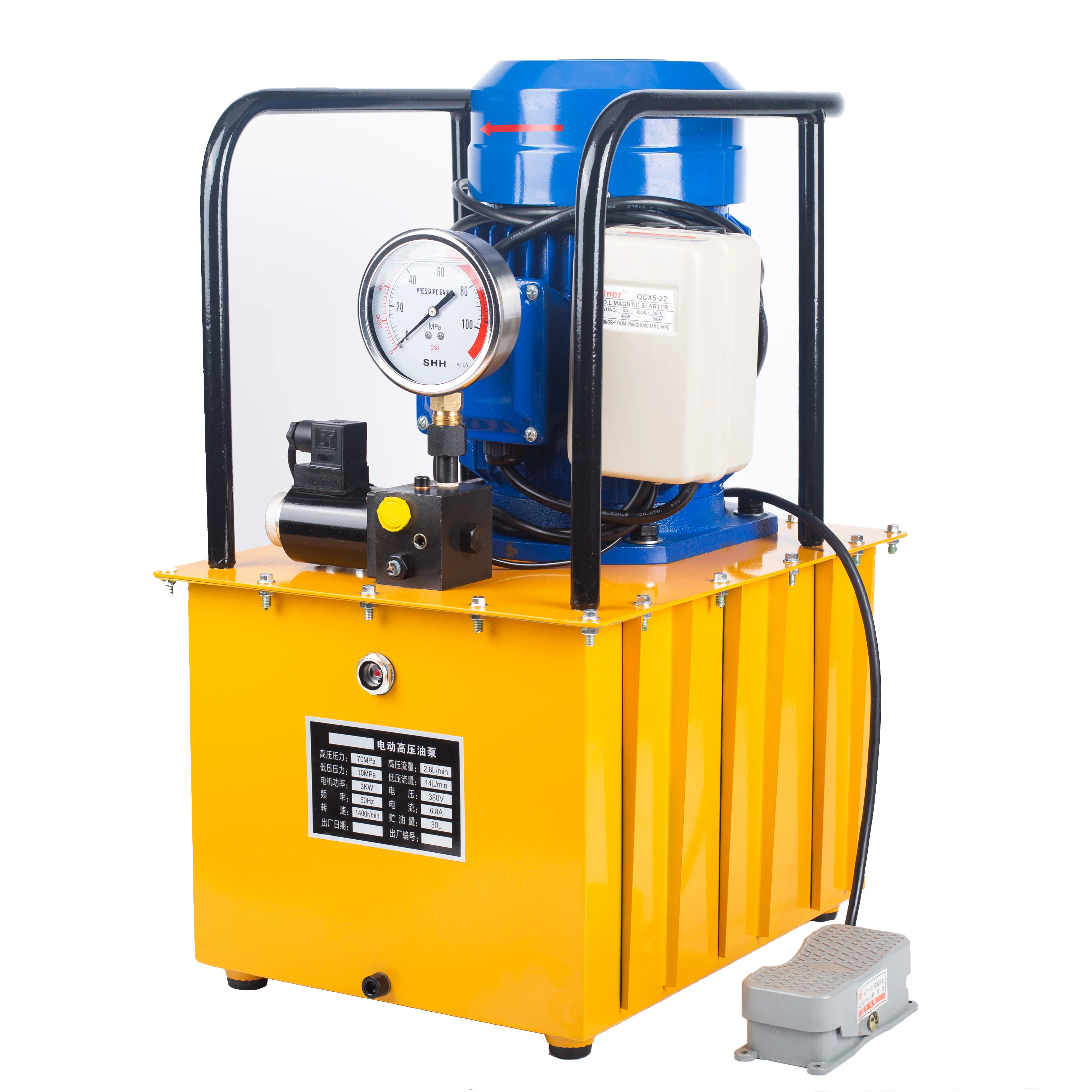 70MPa Double Action Electric Over Hydraulic Pump 380V Power Pack Unit Electr Hydraul for Lifting Jack
70MPa Double Action Electric Over Hydraulic Pump 380V Power Pack Unit Electr Hydraul for Lifting Jack