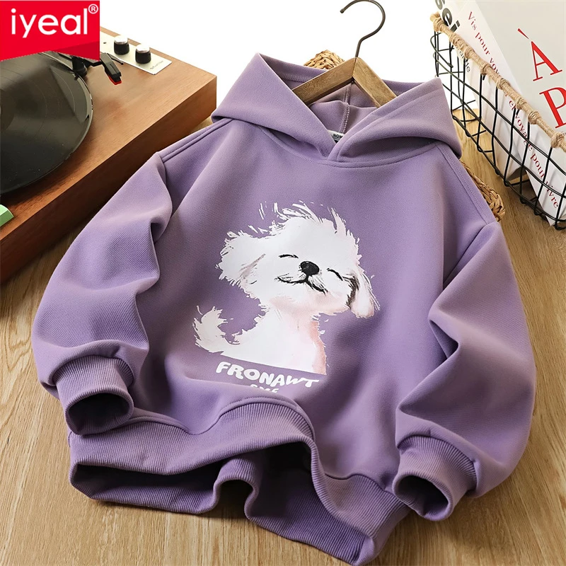 IYEAL детская толстовка с капюшоном для мальчиков и девочек, однотонный повседневный пуловер с круглым вырезом и рисунком, детская толстовка с длинными рукавами
IYEAL детская толстовка с капюшоном для мальчиков и девочек, однотонный повседневный пуловер с круглым вырезом и рисунком, детская толстовка с длинными рукавами