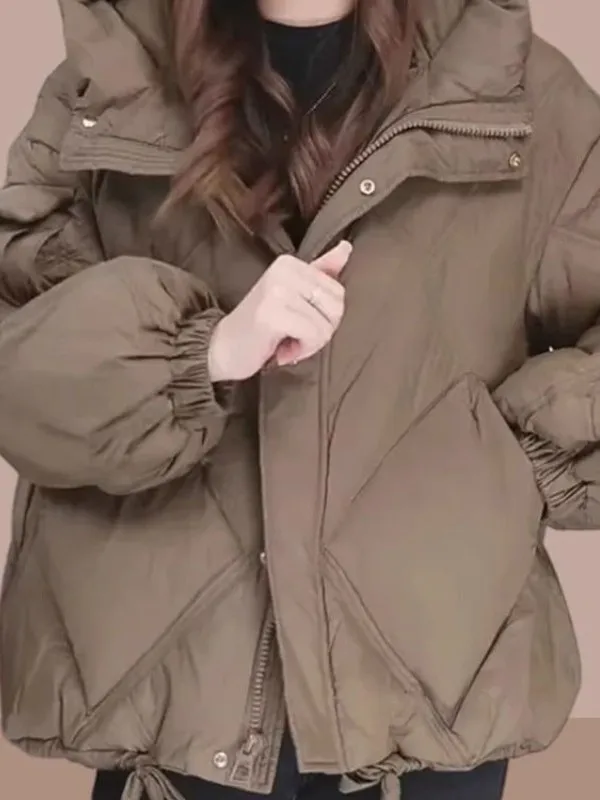 Women's down Cotton Jacket Mid-Length Thickened Winter Coat Spring Autumn Seasonal Removable Hood Woven Fabric Outerwear
Women's down Cotton Jacket Mid-Length Thickened Winter Coat Spring Autumn Seasonal Removable Hood Woven Fabric Outerwear