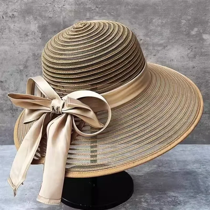 New Elegant Retro Hepburn Style Drifting Straw Mesh Fisherman's Hat for Women's Summer Fashion Breathable Basin Hat Travel Sunsh
New Elegant Retro Hepburn Style Drifting Straw Mesh Fisherman's Hat for Women's Summer Fashion Breathable Basin Hat Travel Sunsh