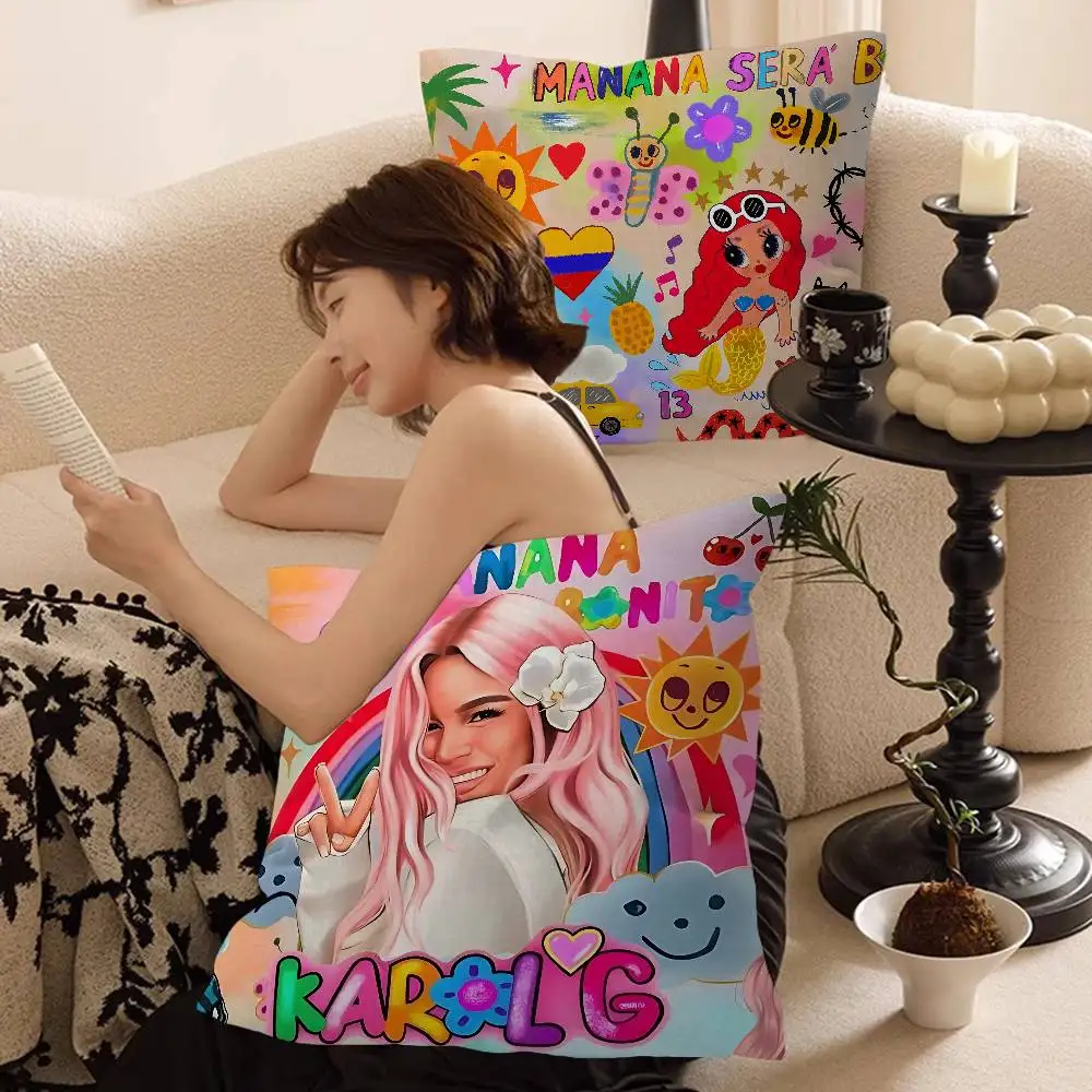 Singer K-Karol G Funny Cushion Cover Pillow Cover Decor Pillowcase Printed Cushion Case For Couch
Singer K-Karol G Funny Cushion Cover Pillow Cover Decor Pillowcase Printed Cushion Case For Couch