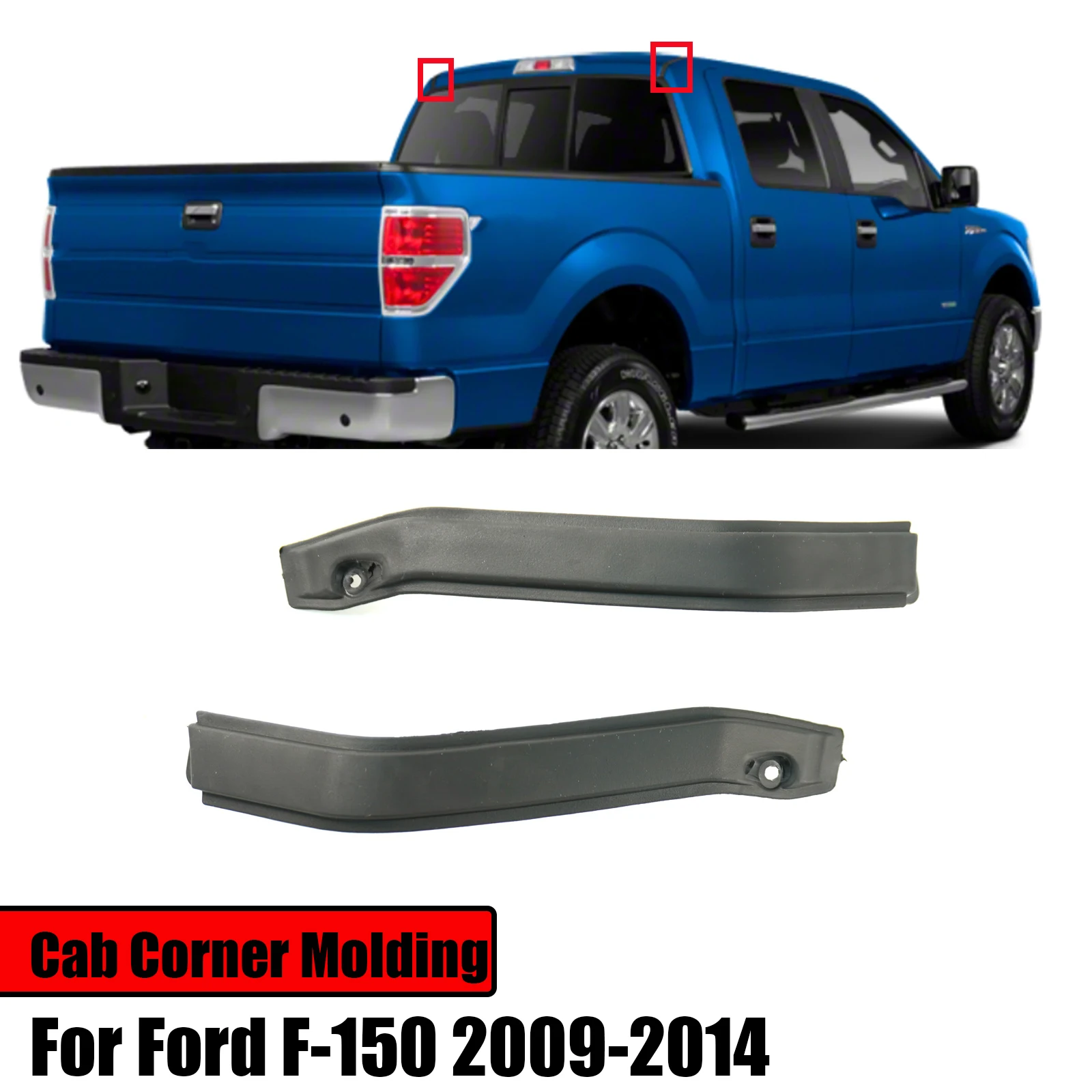 A Pair Car Cab Corner Molding Trim For Ford F-150 2009-2014 OEM 9L3Z1651728AA 9L3Z1651729AA Car Accessories Body Kits
A Pair Car Cab Corner Molding Trim For Ford F-150 2009-2014 OEM 9L3Z1651728AA 9L3Z1651729AA Car Accessories Body Kits